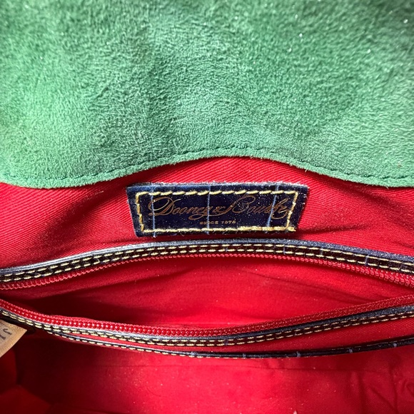 Dooney & Bourke Alto Croc Embossed Leather Satchel Tote – Vintage Italian Made - Picture 11 of 11